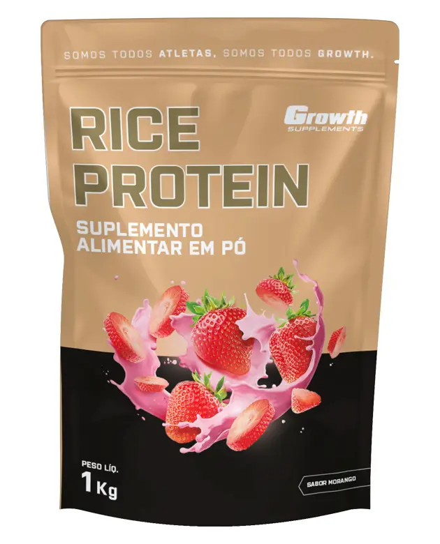 Rice protein 1kg com sabor