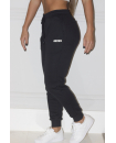 Calça Moletom preta Feminina - Growth Supplements