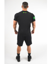 CAMISETA PRETA LOGO BRASIL- GROWTH SUPPLEMENTS