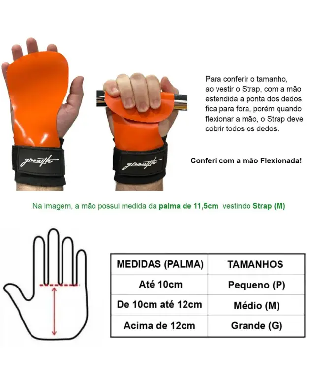 STRAP GRIP CROSSFIT GROWTH MANUSCRITO (PAR) - GROWTH SUPPLEMENTS