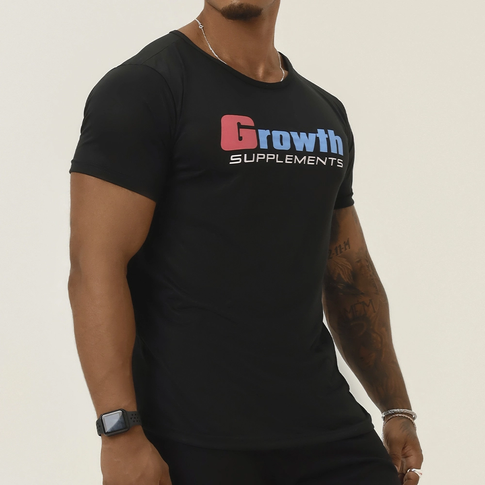 CAMISETA GROWTH CASUAL PRETA  - GROWTH SUPPLEMENTS
