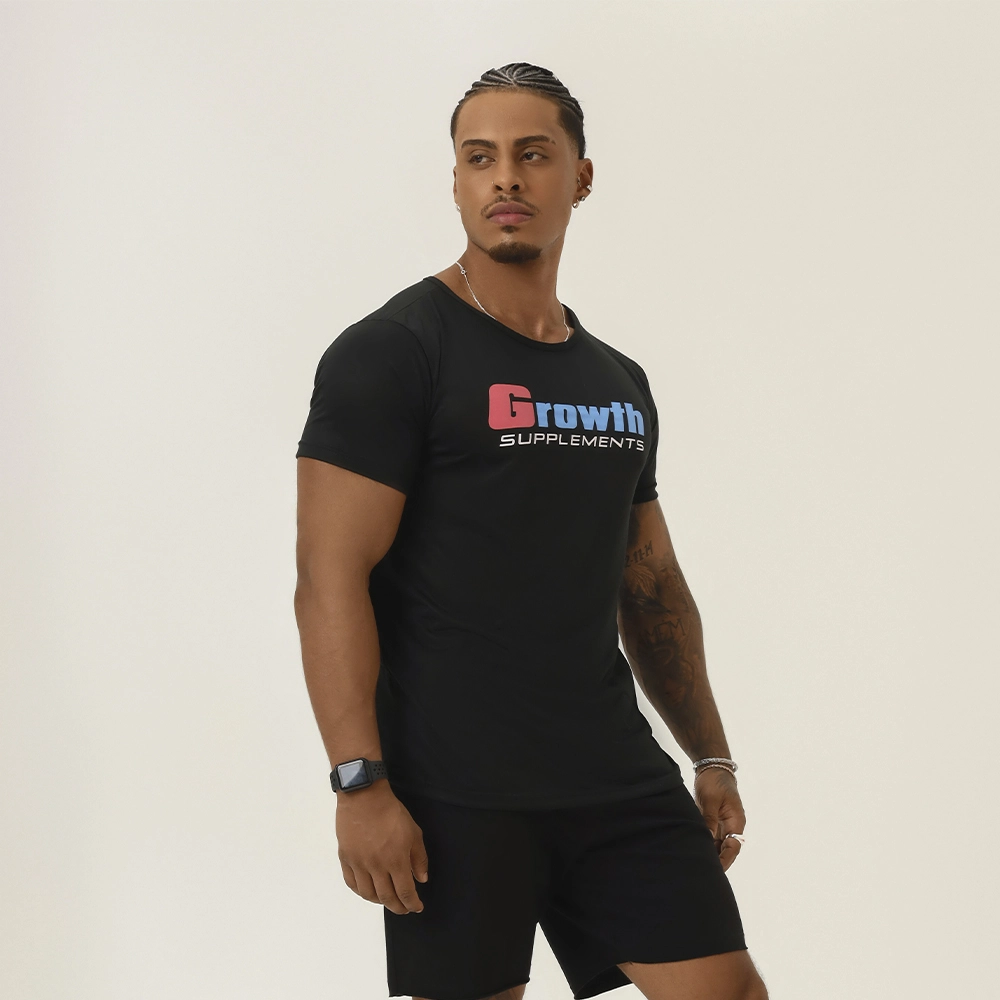CAMISETA GROWTH CASUAL PRETA  - GROWTH SUPPLEMENTS