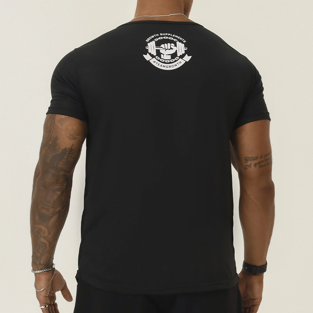 CAMISETA GROWTH CASUAL PRETA  - GROWTH SUPPLEMENTS
