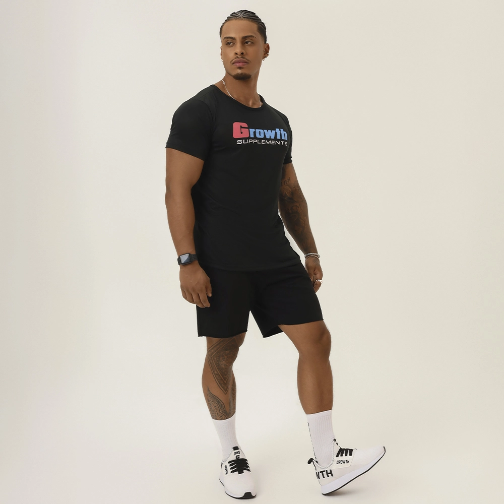 CAMISETA GROWTH CASUAL PRETA  - GROWTH SUPPLEMENTS