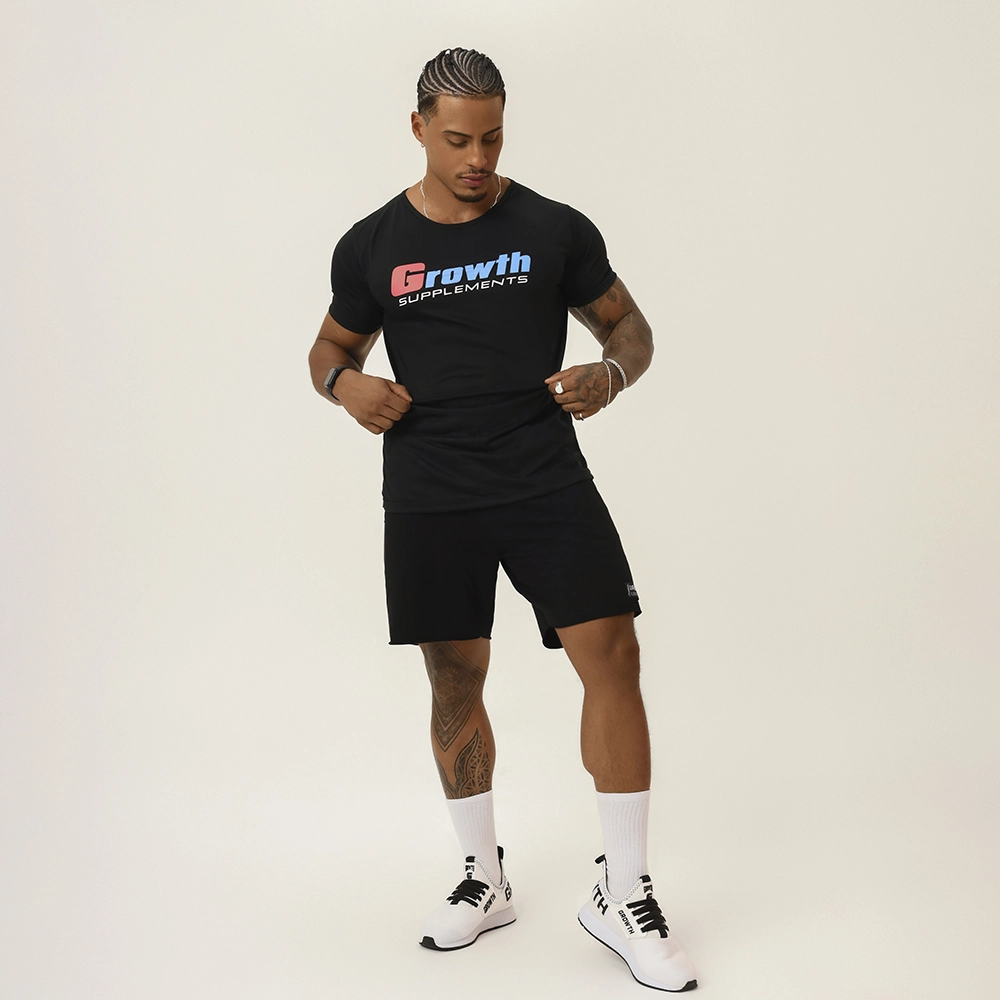 CAMISETA GROWTH CASUAL PRETA  - GROWTH SUPPLEMENTS