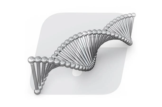 Logo Growth Supplements, com ilutração de aminoácidos na frente