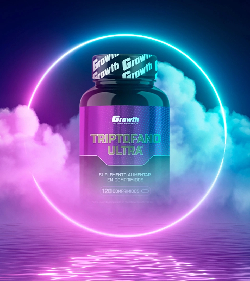 GROWTH SUPPLEMENTS - Embalagem de Triptofano Ultra 120 comp