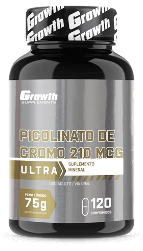 Picolinato de Cromo ULTRA 120 COMP - Growth Supplements