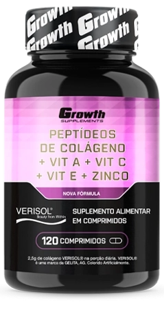 Foto do produto PEPTÍDEOS DE COLÁGENO + VIT A +  VIT C + VIT E + ZINCO 120 COMP