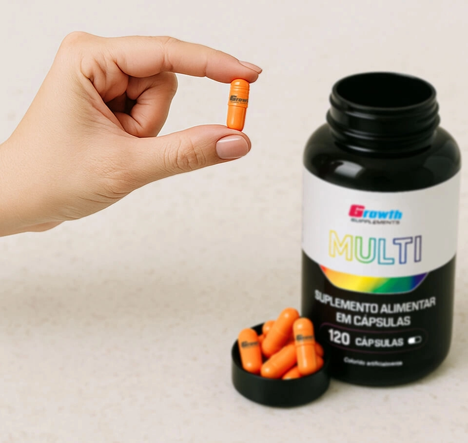 Growth Supplements - Imagem ilustrativa pó whey protein isolado