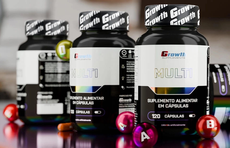 Growth Supplements - Imagem ilustrativa pó whey protein isolado