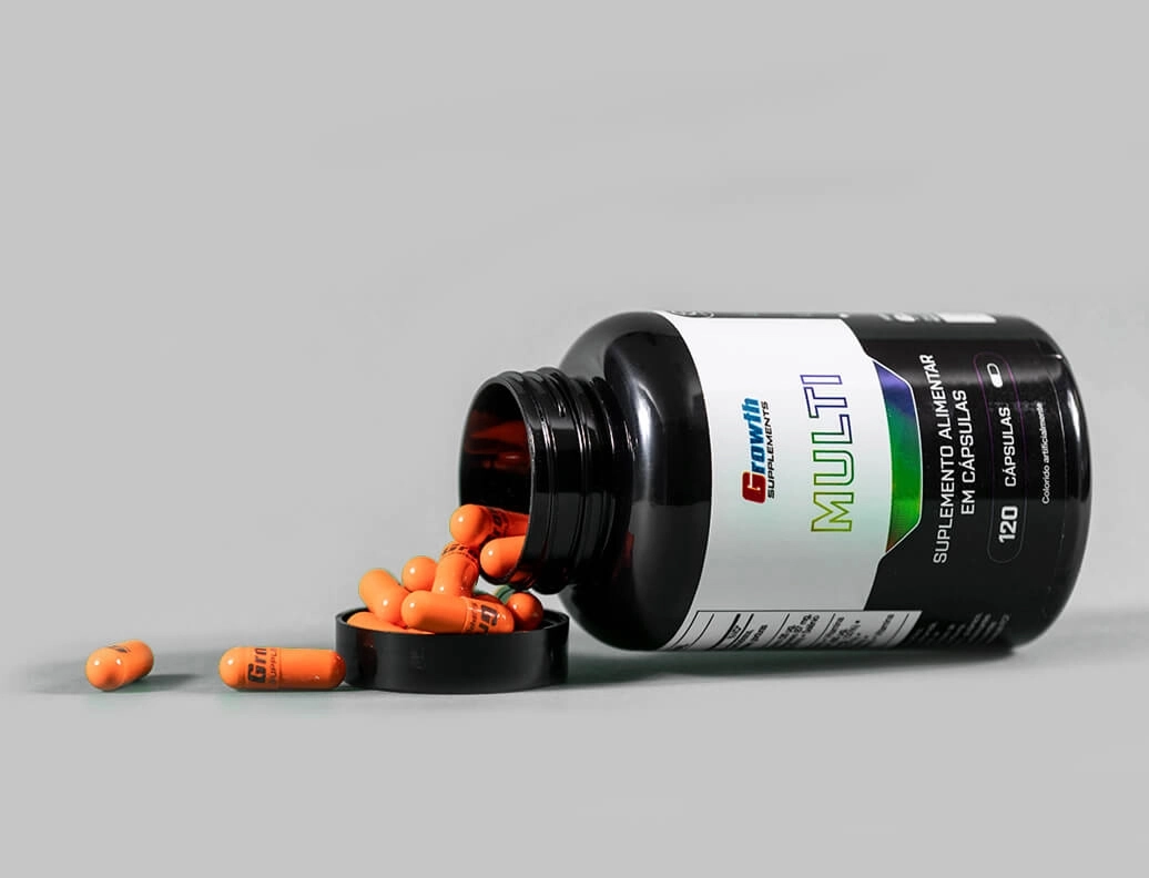 Growth Supplements - Imagem ilustrativa pó whey protein isolado