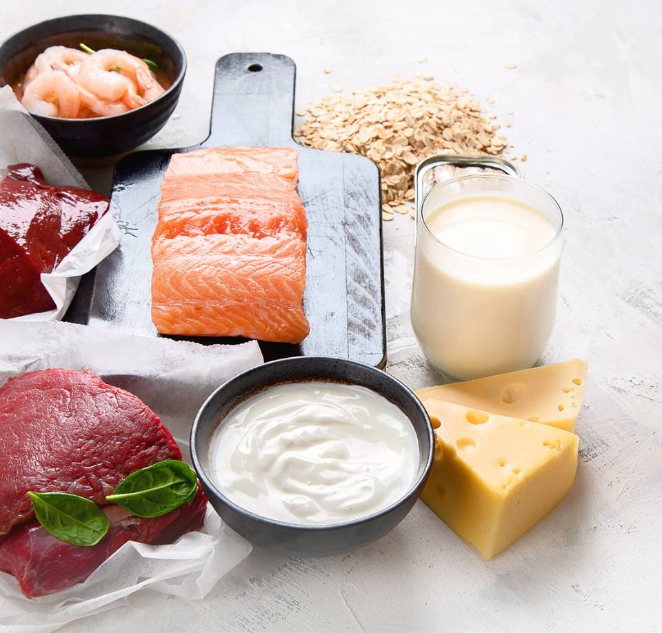 GROWTH SUPPLEMENTS - Imagem ilustrativa alimentos ricos em vitamina B-12