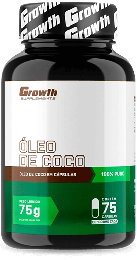 Óleo de Coco 75 softgel - Growth Supplements