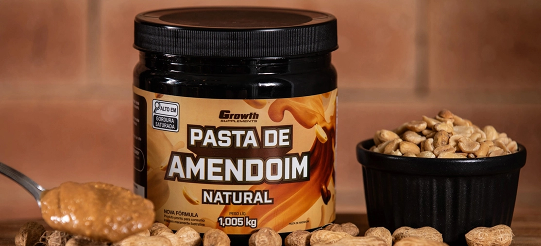 GROWTH SUPPLEMENTS - Imagem ilustrativa Pasta de amendoim integral