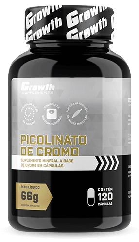 Picolinato de Cromo 120caps - Growth Supplements