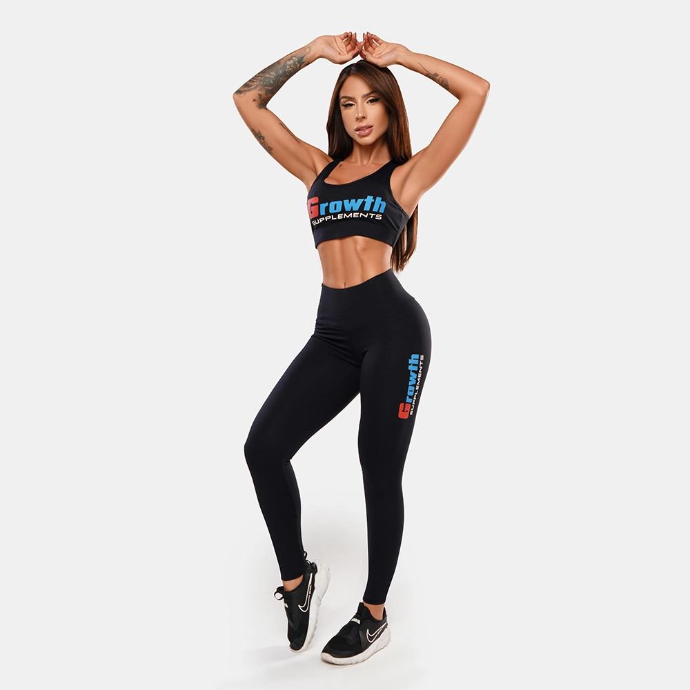 LEGGING PRETA LOGO GROWTH - GROWTH SUPPLEMENTS