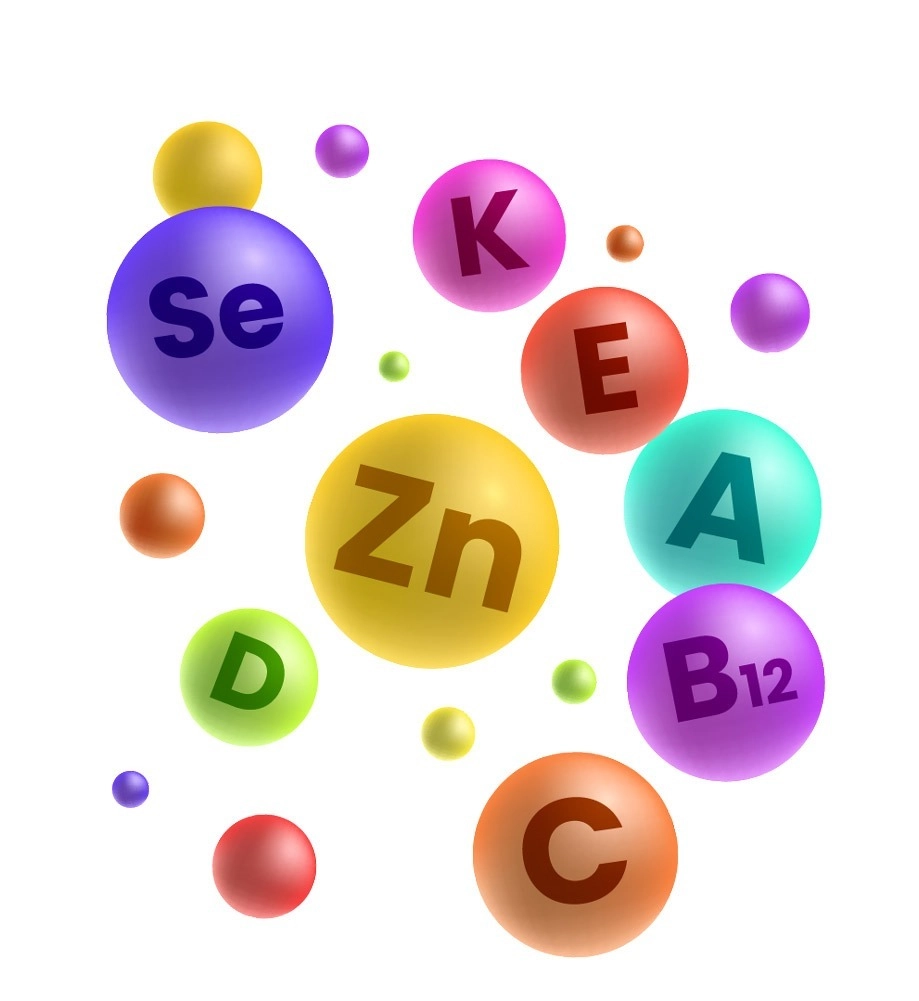 Imagem ilustrativa representando as vitaminas
