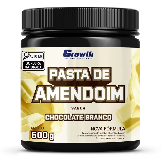 Foto do produto PASTA DE AMENDOIM SABOR CHOCOLATE BRANCO 500G