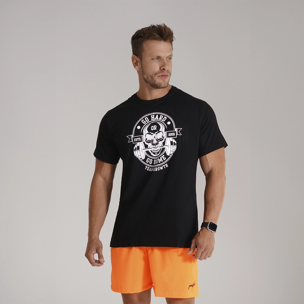CAMISETA GO HARD GO HOME - GROWTH SUPPLEMENTS