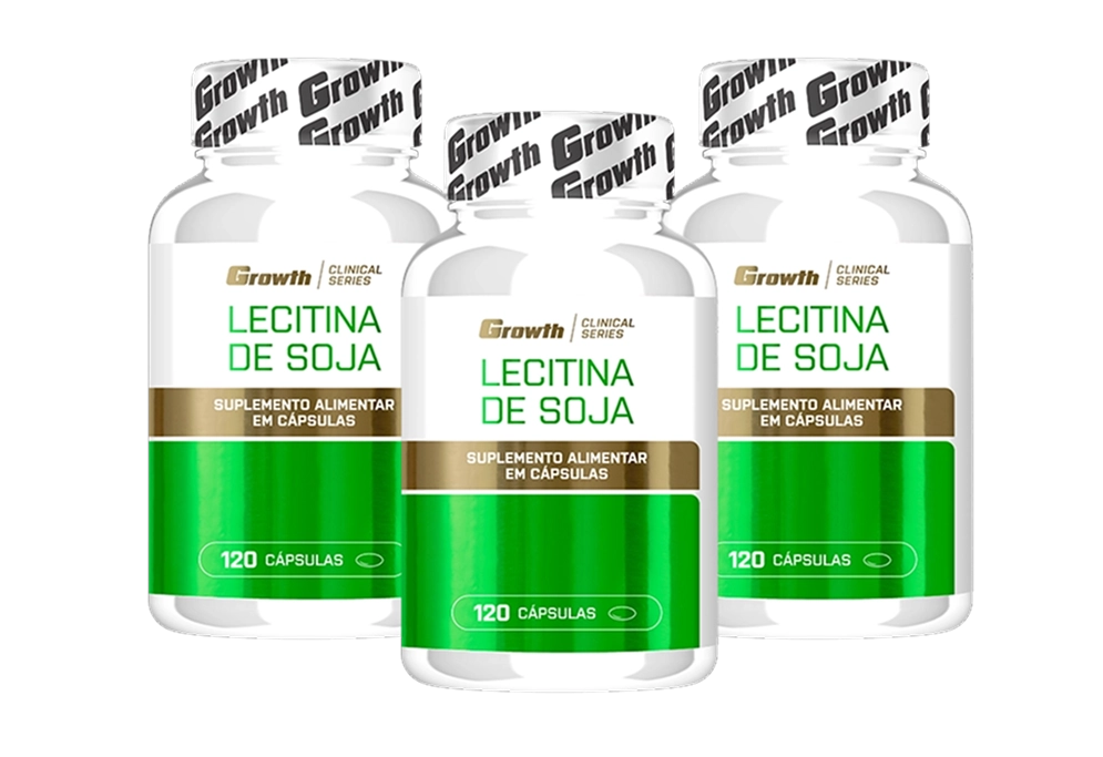 GROWTH SUPPLEMENTS - Embalagens de Lecitina de Soja 120 caps