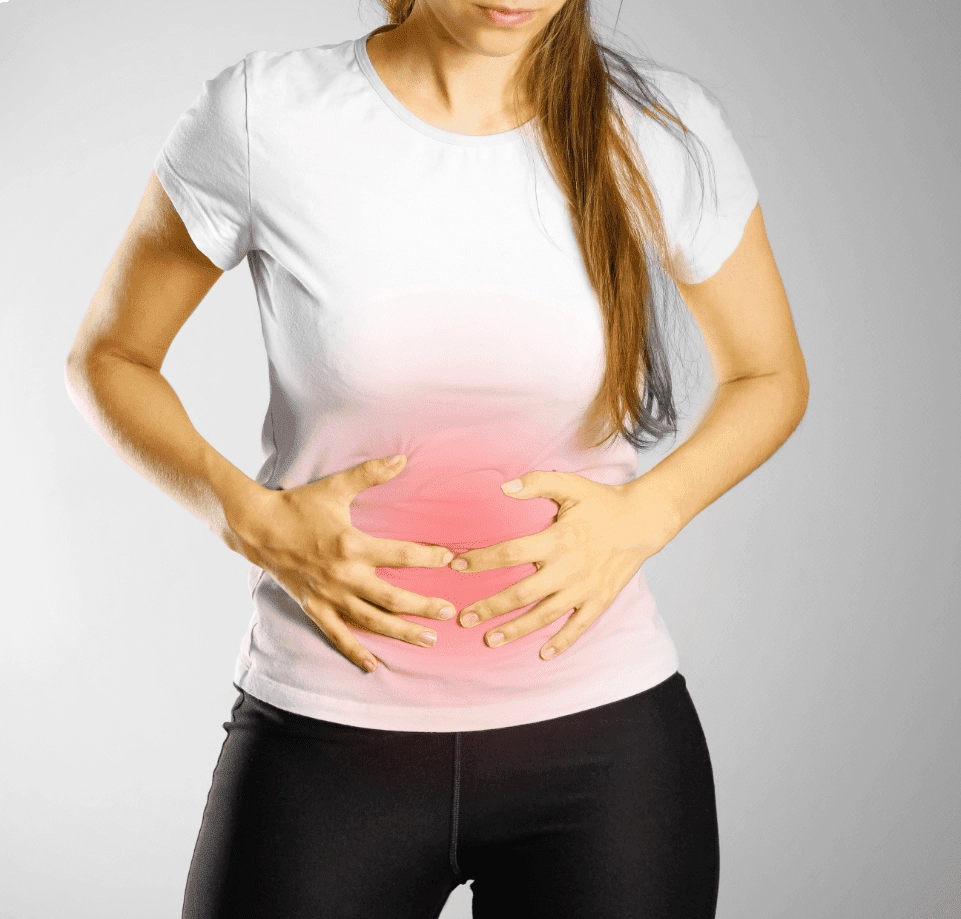GROWTH SUPPLEMENTS - Imagem ilustrativa mulher com cólica