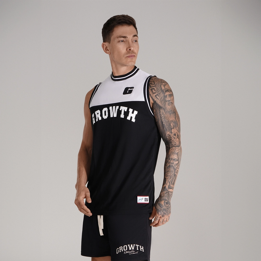 Regata Basquete Branca Com Preto Growth Desde 2009