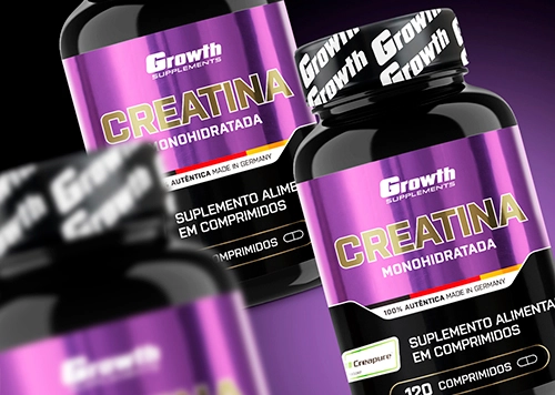 embalagem de creatina monohidratada em comprimido