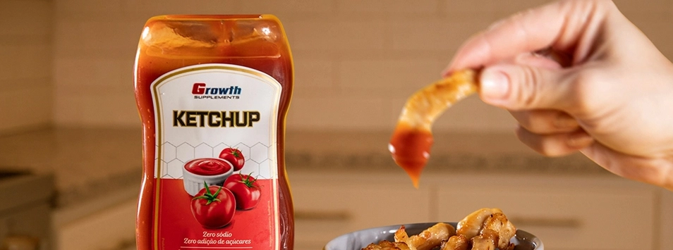GROWTH SUPPLEMENTS - Imagem ilustrativa ketchup tradicional zero açúcar e zero gordura