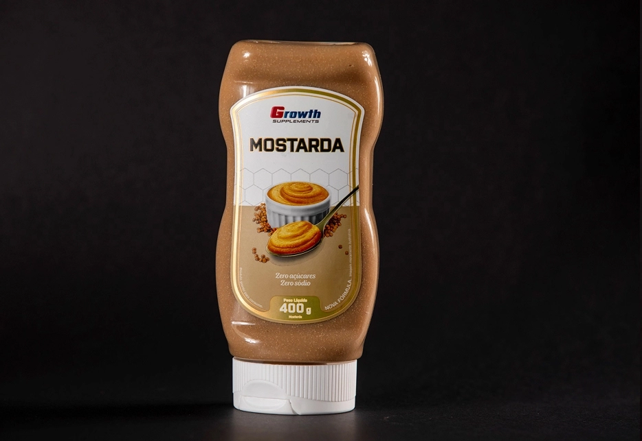 GROWTH SUPPLEMENTS - Imagem ilustrativa mostarda rústica zero adição de açúcar e sódio