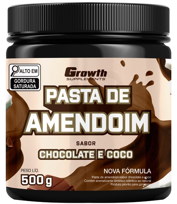 Pasta de Amendoim Chocolate com Coco Growth