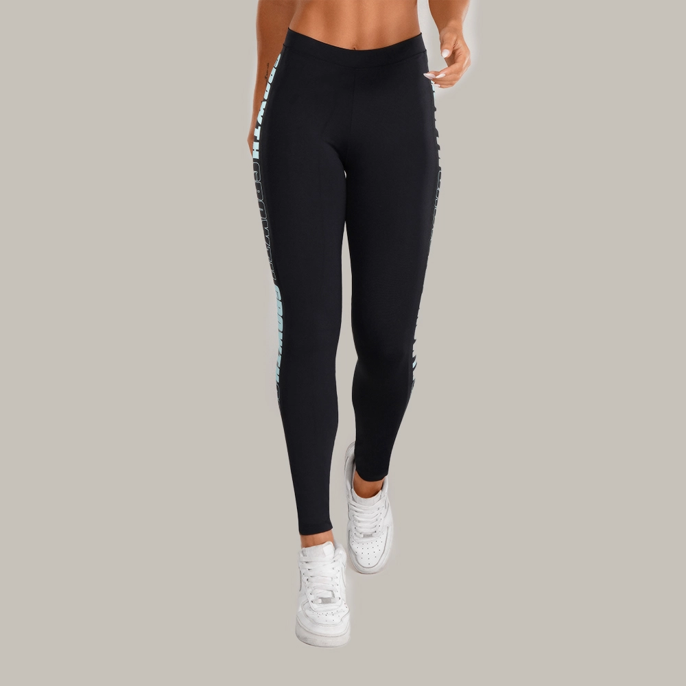 LEGGING PRETA AD RECORTE LOGO GROWTH