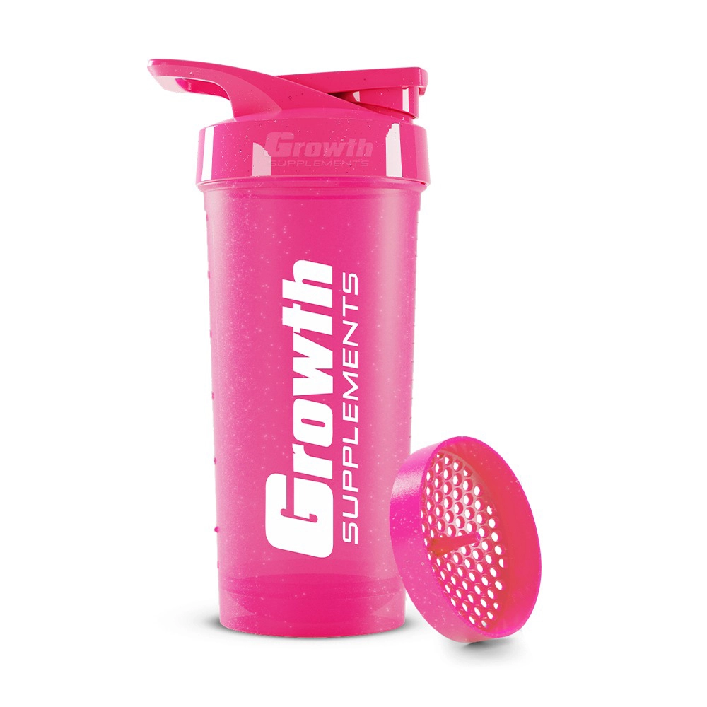 Coqueteleira Rosa 600ml - Growth Supplements