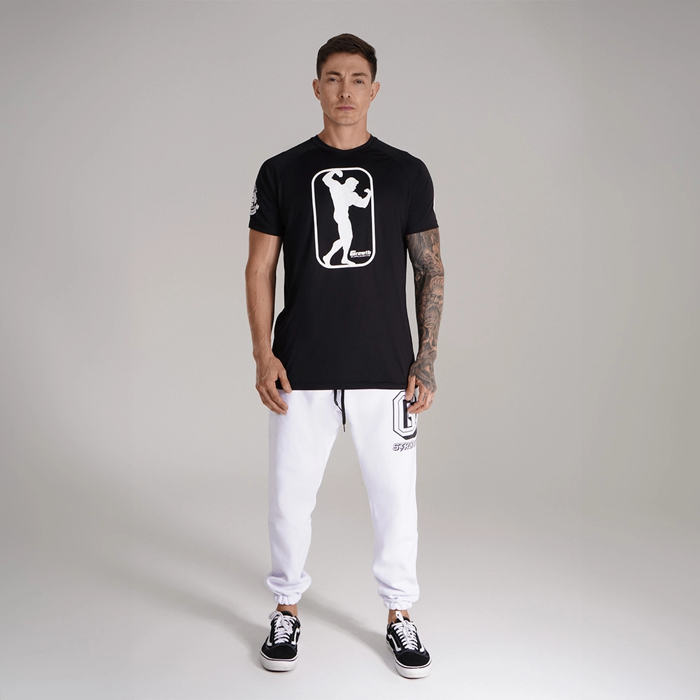 Camiseta Dry-Fit Preta POSE - GROWTH SUPPLEMENTS