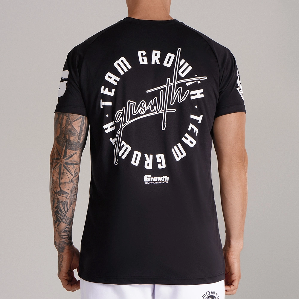 Camiseta Dry-Fit Preta POSE - GROWTH SUPPLEMENTS
