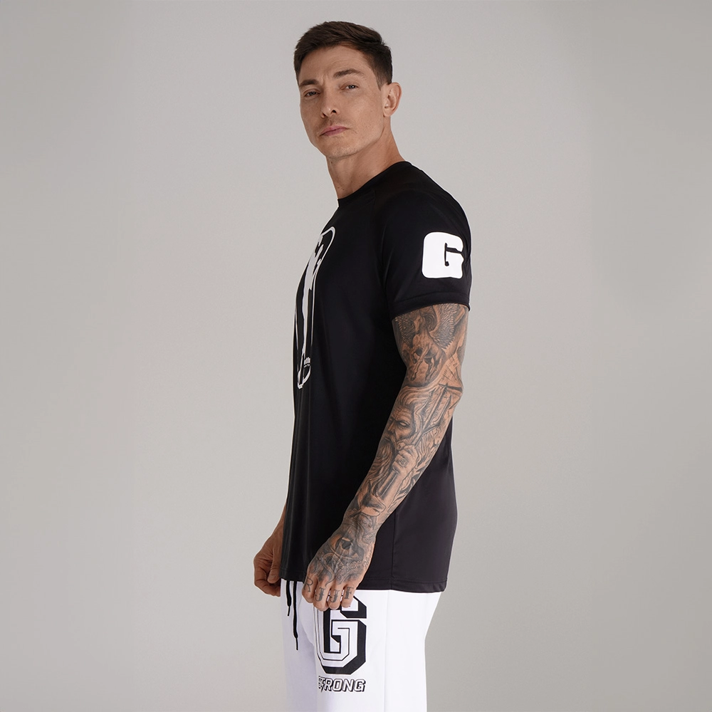Camiseta Dry-Fit Preta POSE - GROWTH SUPPLEMENTS