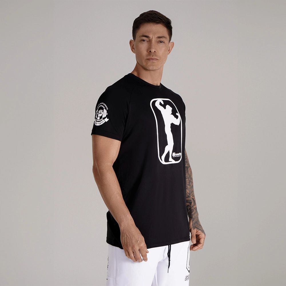 Camiseta Dry-Fit Preta POSE - GROWTH SUPPLEMENTS