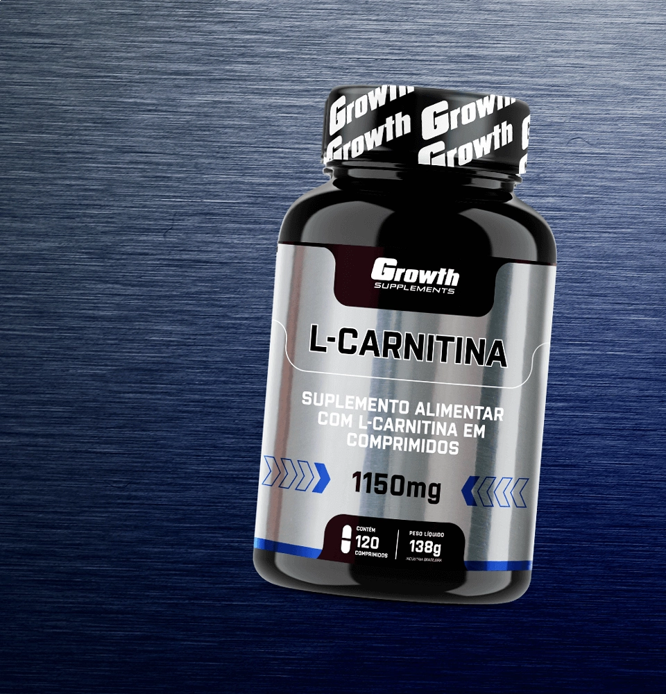 L-Carnitina 1150mg 120 Comp - Growth Supplements