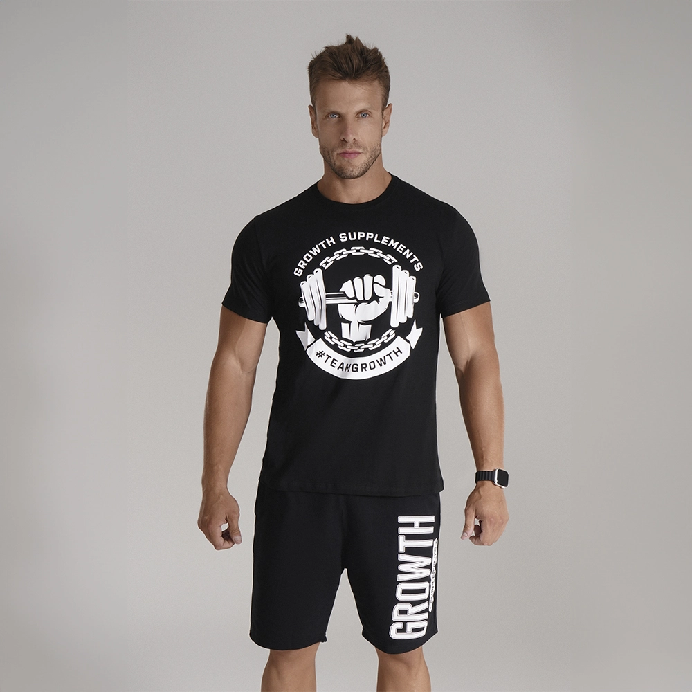 CAMISETA PRETA HALTER - GROWTH SUPPLEMENTS