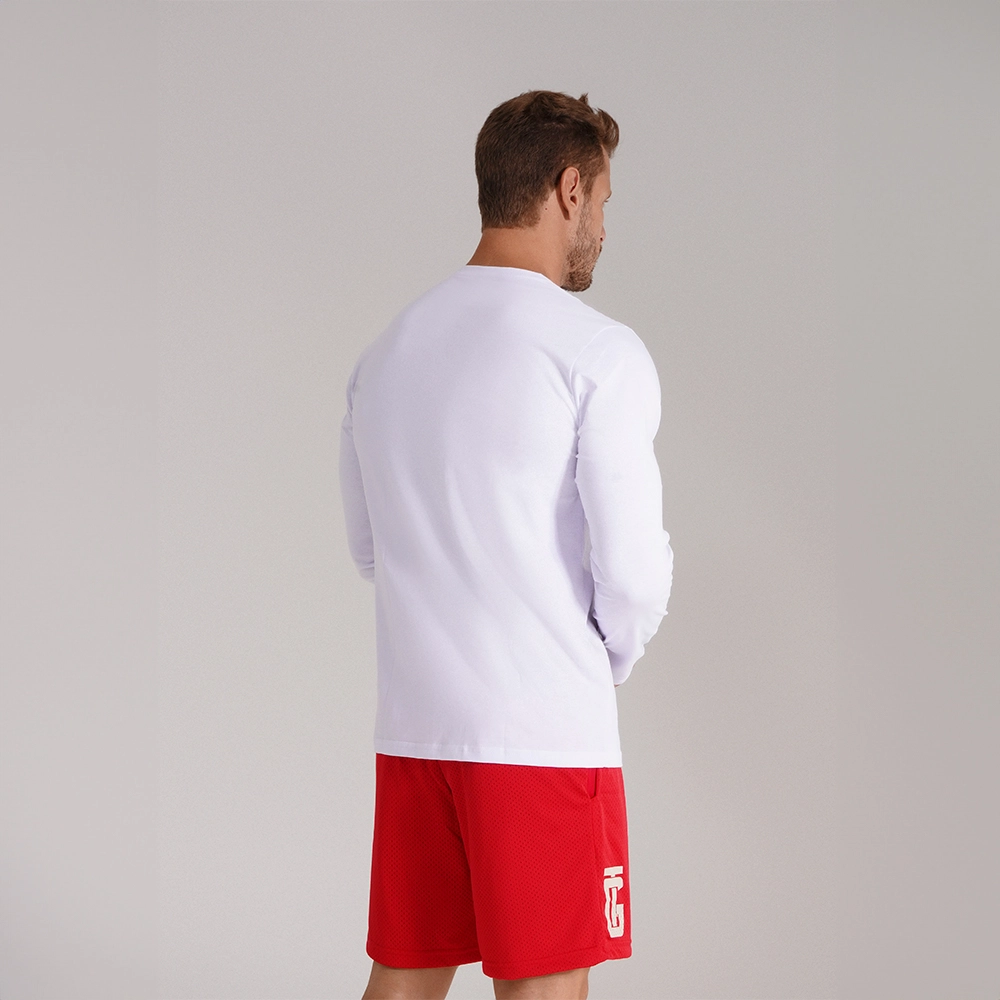 CAMISETA BRANCA MANGA LONGA THE IRON NEVER LIES - GROWTH SUPPLEMENTS