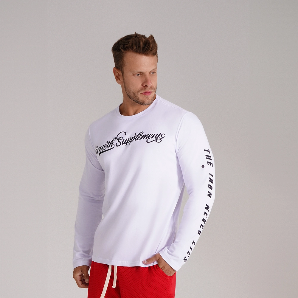 CAMISETA BRANCA MANGA LONGA THE IRON NEVER LIES - GROWTH SUPPLEMENTS