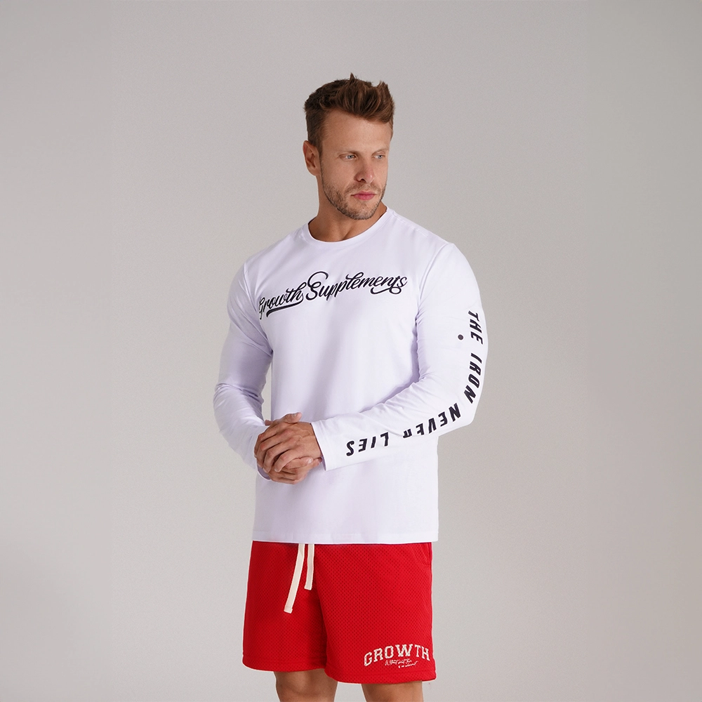 CAMISETA BRANCA MANGA LONGA THE IRON NEVER LIES - GROWTH SUPPLEMENTS