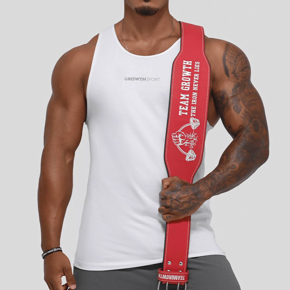 CINTURÃO VERMELHO TEAM GROWTH THE IRON NEVER LIES - GROWTH SUPPLEMENTS