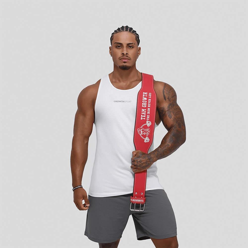 CINTURÃO VERMELHO TEAM GROWTH THE IRON NEVER LIES - GROWTH SUPPLEMENTS