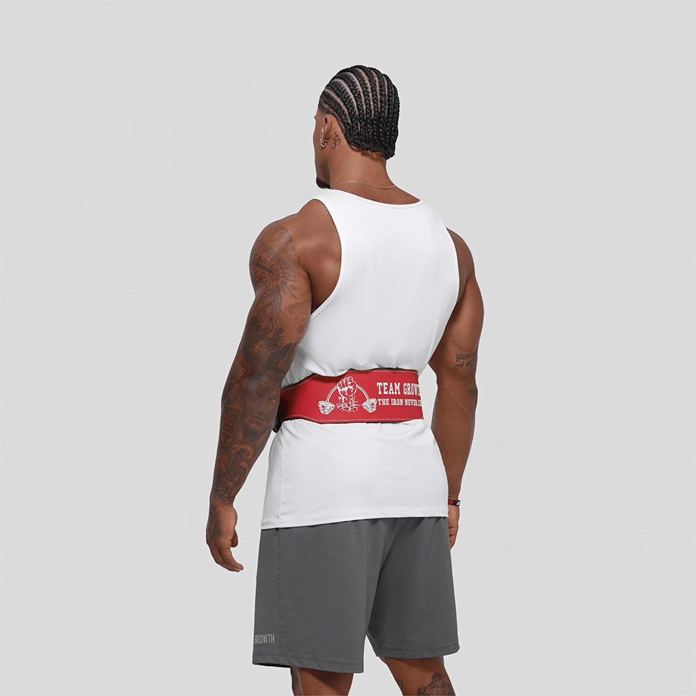 CINTURÃO VERMELHO TEAM GROWTH THE IRON NEVER LIES - GROWTH SUPPLEMENTS