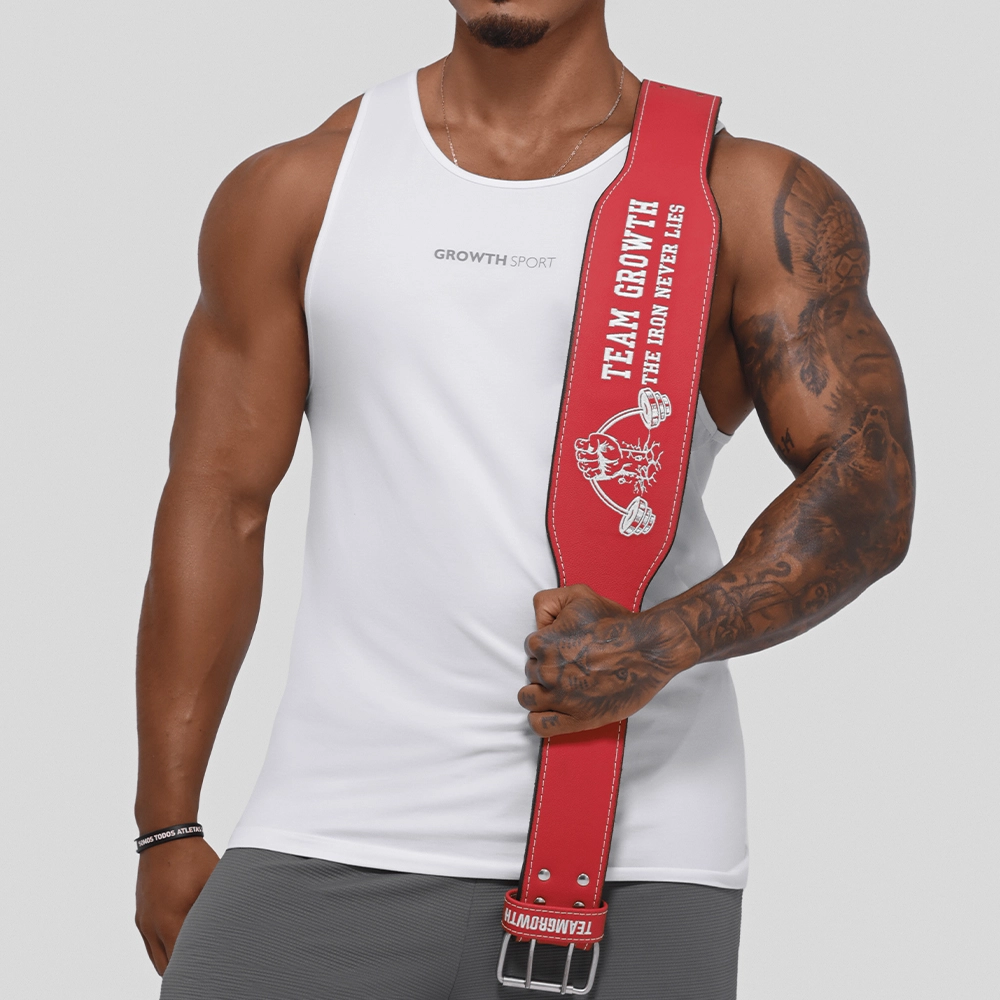 CINTURÃO VERMELHO TEAM GROWTH THE IRON NEVER LIES - GROWTH SUPPLEMENTS