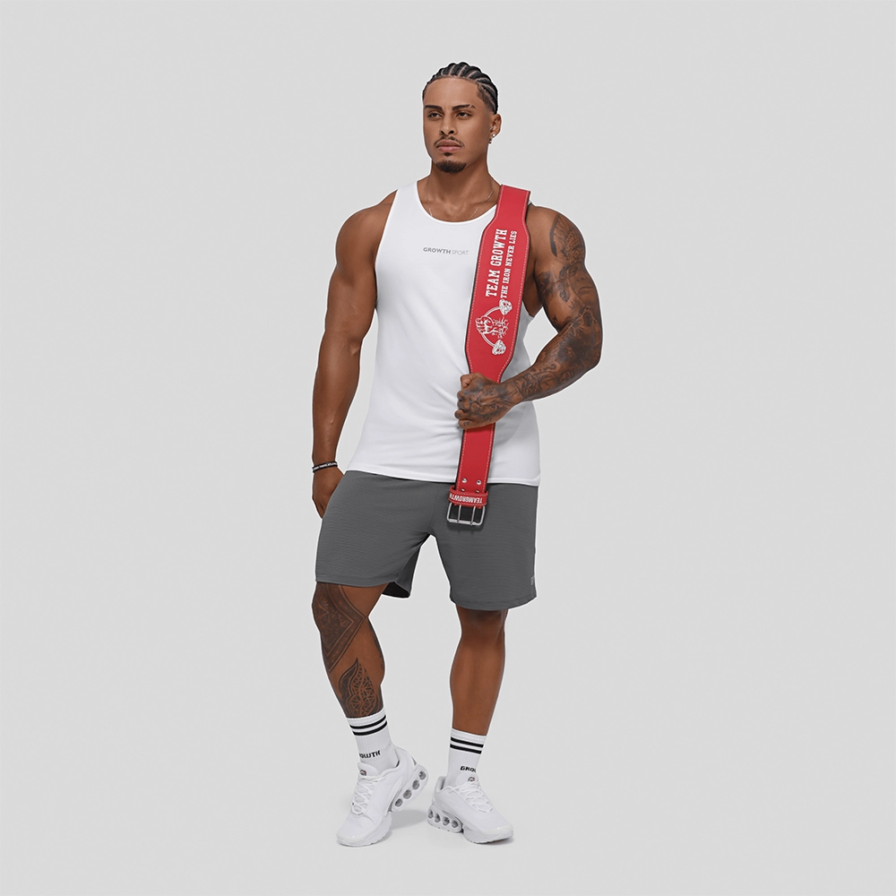 CINTURÃO VERMELHO TEAM GROWTH THE IRON NEVER LIES - GROWTH SUPPLEMENTS