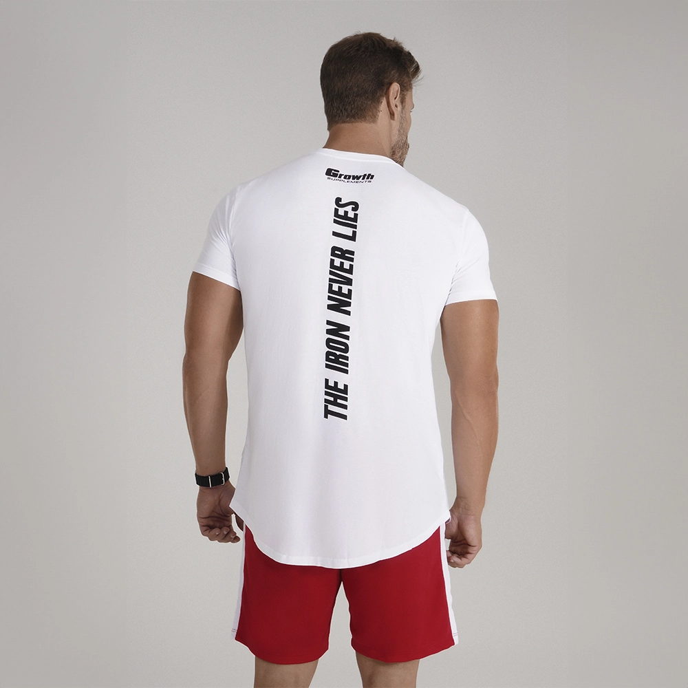 CAMISETA PREMIUM LONG GROWTH MAN BRANCA - GROWTH SUPPLEMENTS