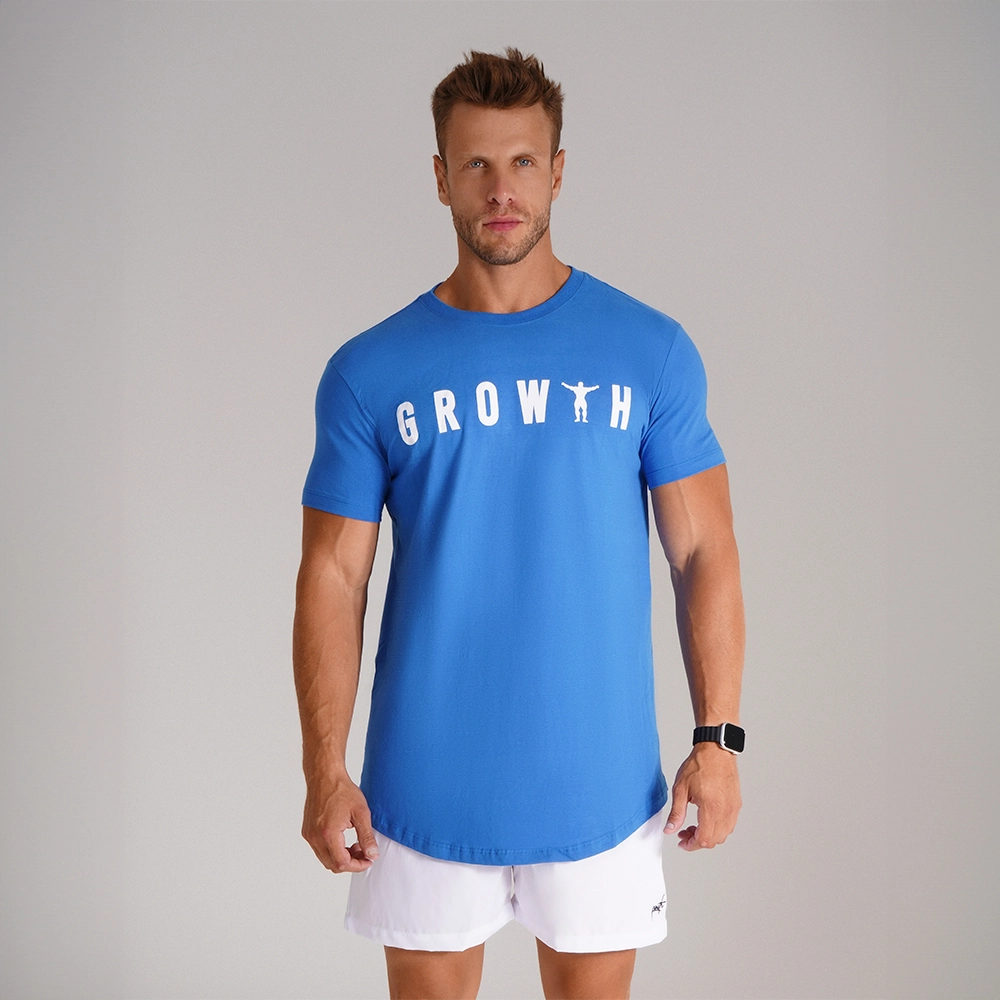 CAMISETA PREMIUM LONG GROWTH MAN AZUL - GROWTH SUPPLEMENTS