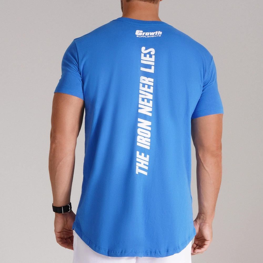 CAMISETA PREMIUM LONG GROWTH MAN AZUL - GROWTH SUPPLEMENTS